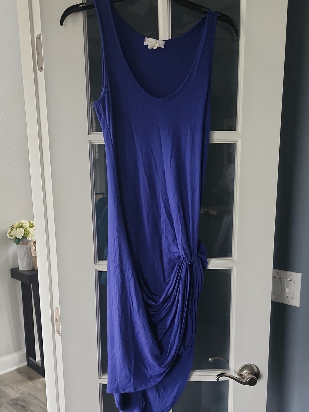 Women’s Sleeveless Knot-Detail Dress in Deep Blue